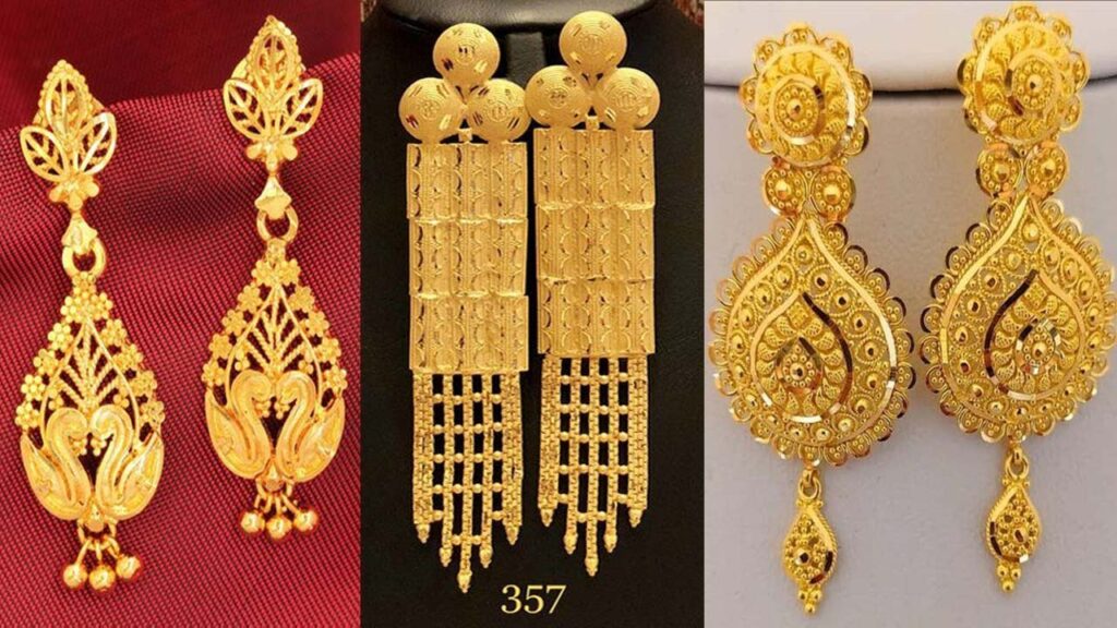 Gleaming Glory: The Allure of Arabian Gold Earrings.